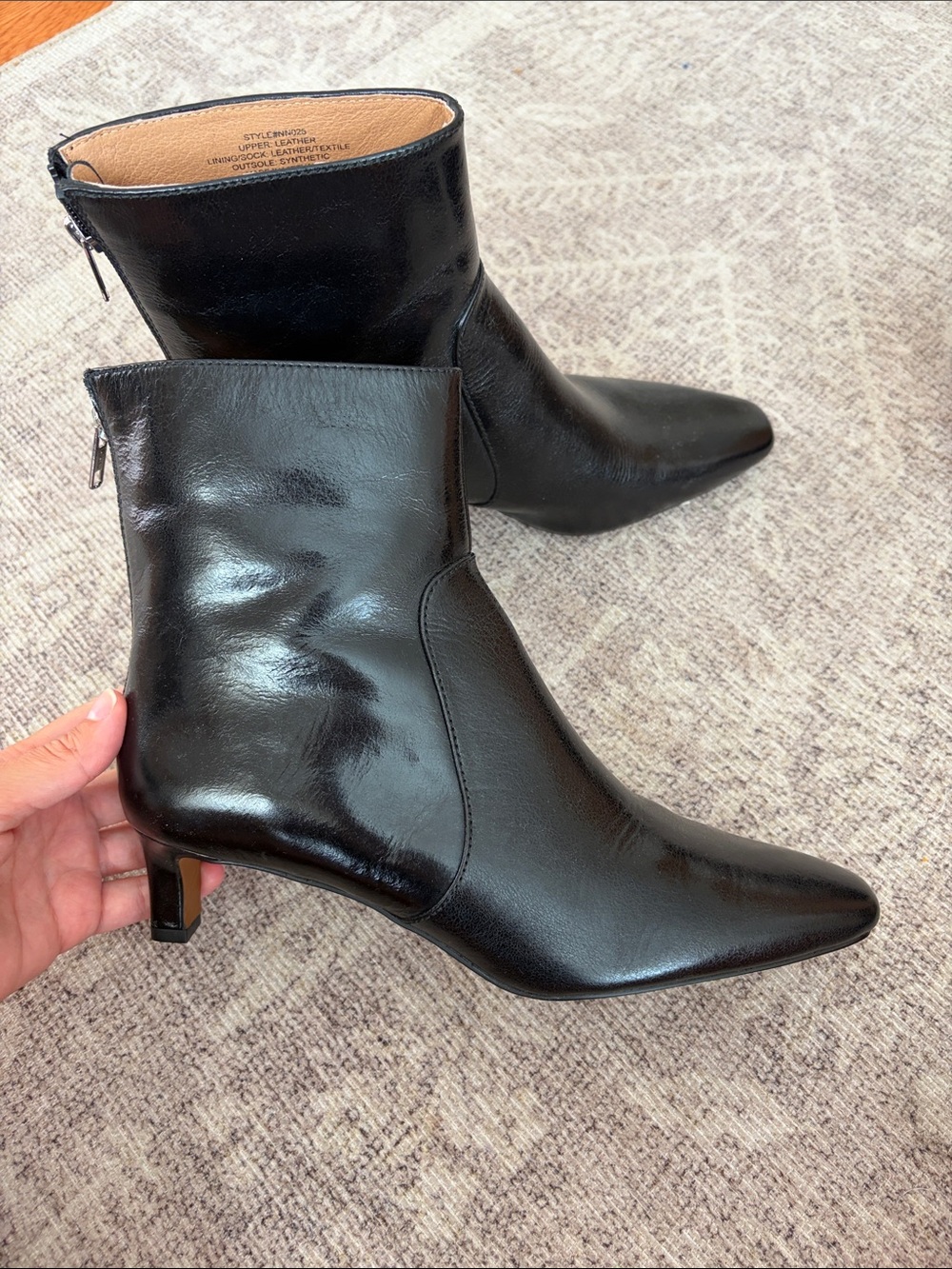 Madewell Dimes Black Kitten Heel Ankle Boots